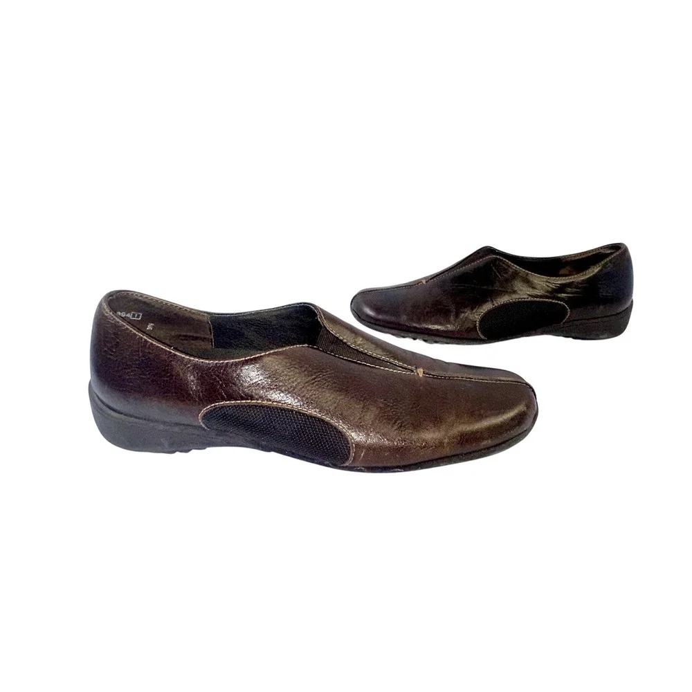 Munro Brown Slip On‎ Loafers Comfort Shoes Womens 9M